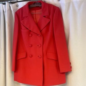 Vintage Blazer Hot Pink Silk Lined